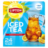Lipton Unsweetened Iced Tea – Steady Week Long Hot Brew Cold Prep for Workweek Hydration, Family Size 24 Quart