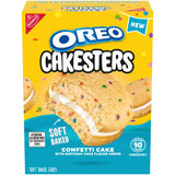 OREO Cakesters Confetti Cake Soft Snack Cakes – After-School Snack for Kids Age 4 and Up, 5 Soft-Baked Snack Packs