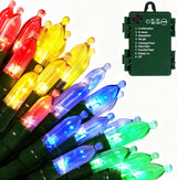 Lumicharm Safe String Lights – No Heat No Flame Indoor Lighting, 50 Cool Touch Bulbs with Auto Timer