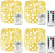 Warm White - 4PK（100LED with Remote）
