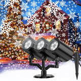[Brand] Snowflake Spotlight – Cool-Touch, Fire-Risk-Free Christmas Lighting Alternative