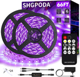 BlacklightCo Remote-Controlled Blacklight – Auto Shutoff and Timer Function for Worry-Free Overnight Operation