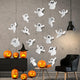 White Small Ghost Wall Decal-3