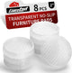 8pcs Round Clear - 2"