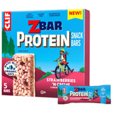 Zbar Protein - Strawberries 'N Creme - Birthday Snack Box for Playdates and Parties, 5-Pack Bars