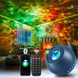 Nebula Projector for Bedroom – Small Footprint Galaxy Light in Neutral ABS Finish with Auto-Off Timer