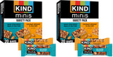 KIND Mini Bars – Mindful Afternoon Pick-Me-Up for the Office, 90-Calorie Portion Controlled Snack Variety Pack
