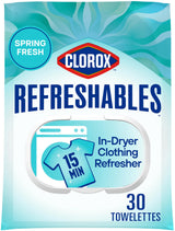 Clorox Refreshables Clothing Towelettes – Streamlined Four-in-One Fabric Refresh for Uncluttered Homes