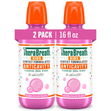 TheraBreath Kids Bubblegum Blast Anticavity Rinse – Fluoride Enamel Strengthener for Boys and Girls' Daily Hygiene in the Kids' Bathroom, 16 fl oz, 2-Pack