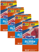 Hefty Slider Quart Freezer Bags – Parent-Approved Freezer Bags for Lunchbox Prep, After-School Snacks, and Playdate Treats