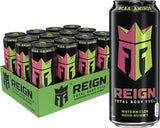 Reign Total Body Fuel Watermelon Sour Gummy Energy Drink for Demanding Workdays and Mental Stamina, Pack of 12