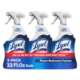 Lysol Power Foaming Bathroom Cleaner – Family-Friendly Germ-Kill Spray for Nurseries and Kids' Bathrooms, 32 Oz