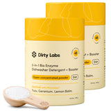 Dirty Labs Biobased Dishwasher Detergent and Rinse Booster – Prop 65 Free Nontoxic Clean for Hard Water Spot Reduction