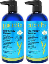 PURA D'OR Scalp Therapy Shampoo - Premium Mother's Day Present for Anyone with Dry Flaky Scalp or Active Lifestyle, 16 Oz