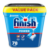 Finish Power Dishwasher Pods for Eco-Conscious Kitchens, Resealable Bag for a Cleaner Daily Ritual