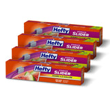 Hefty Slider Jumbo Storage Bags – Playroom Tidy System for Coloring Books, Puzzle Pieces and Toys, 2.5 Gallon Stackable Multi-Pack of 12