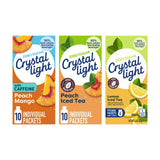 Crystal Light On-the-Go Peach Iced Tea Mix – Practical Housewarming Present for Health-Conscious Hosts, 20 Stick Packets