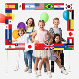 WorldFlagsCo Around The World Polyester Backdrop Tapestry for Bedroom Decor, Dorm Walls, and Cozy Reading Nooks