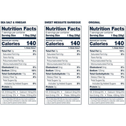 ten individually sealed 1-ounce bags per pack (20-bag variety pack also available)