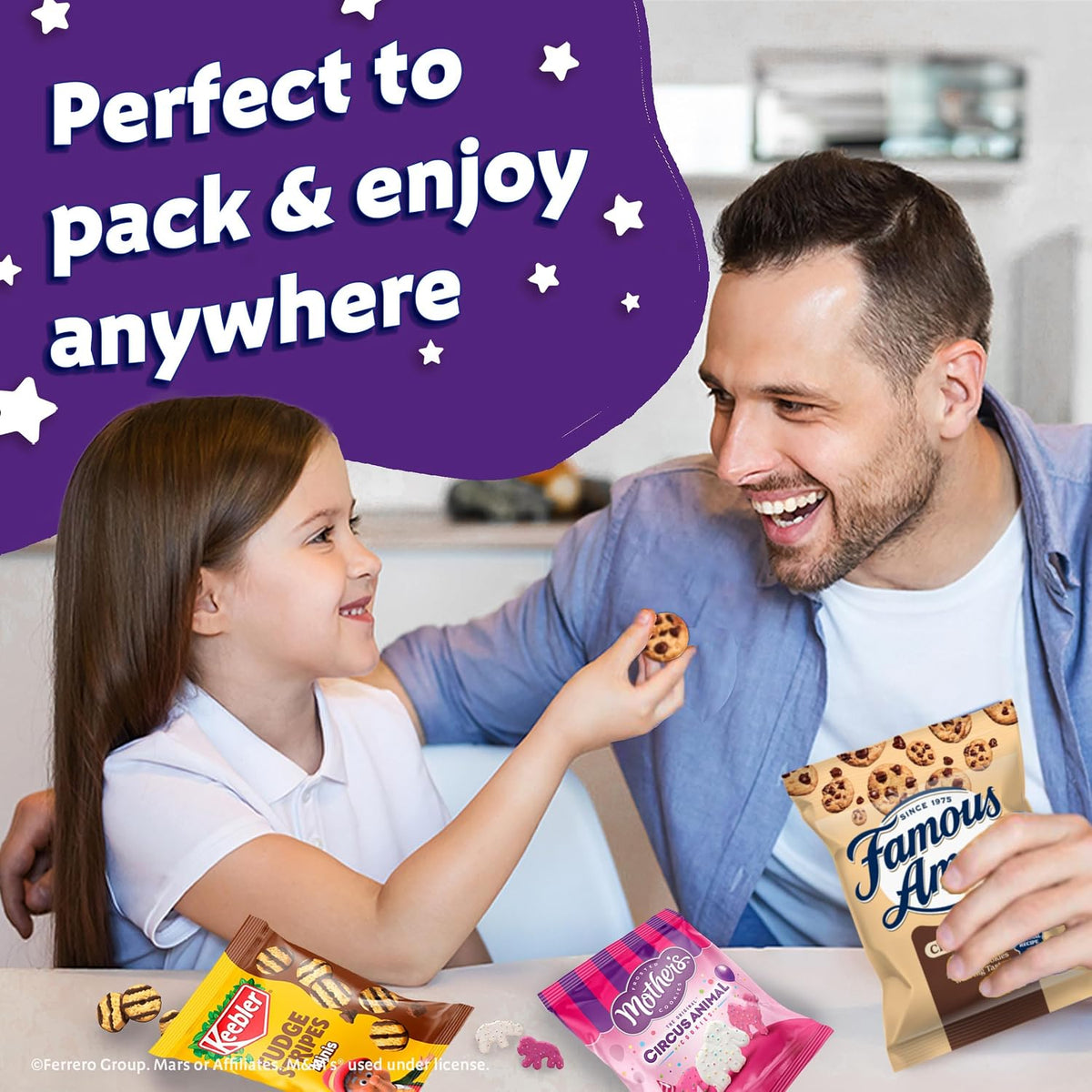Mother's Circus, Keebler Fudge Stripes & Famous Amos Cookie Variety for Valentine's Day Gifts and Sweet Surprises
