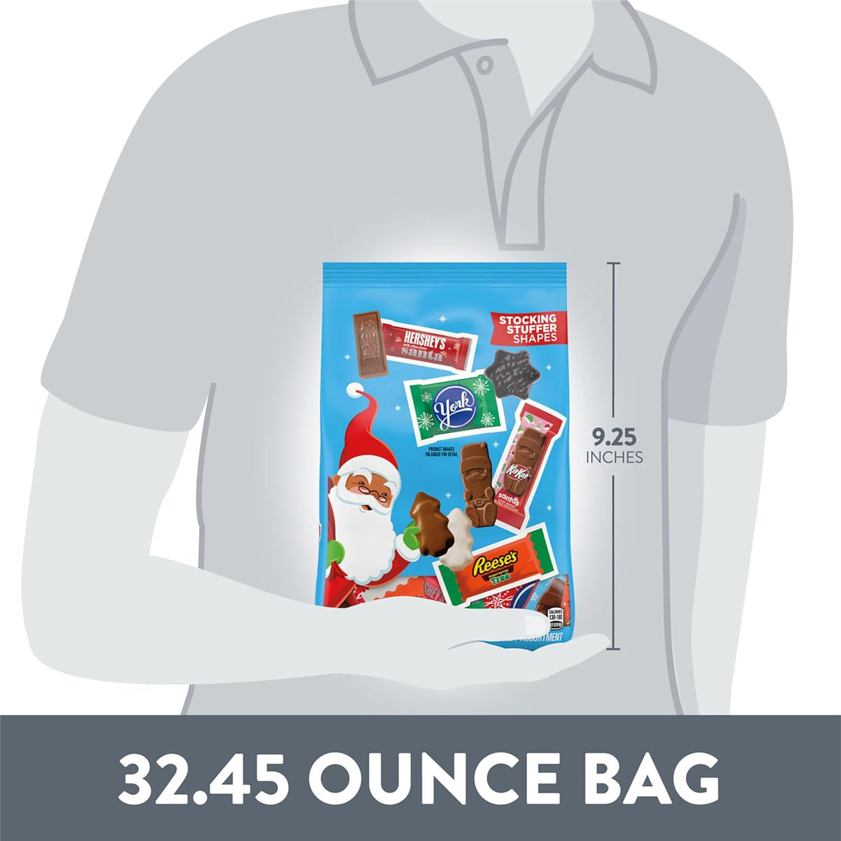 the bagged assortment contains kosher candies and provides clear declarations for peanuts, milk, eggs, soy, and wheat
