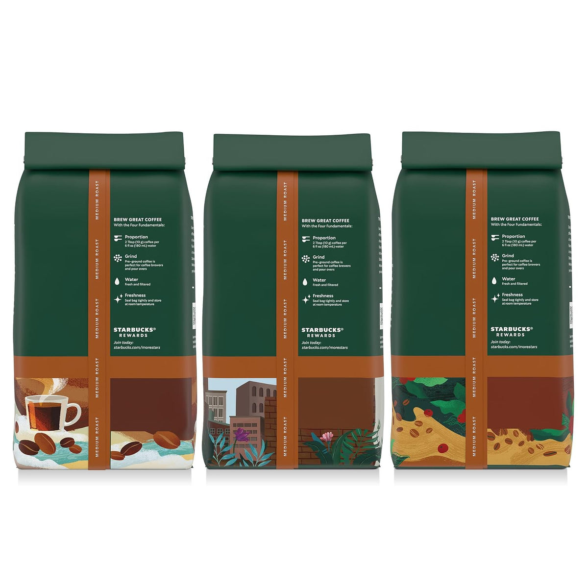 Starbucks Medium Roast Coffee Variety Pack – Breakfast Nook Staple for a Calm Start to a Busy Workday