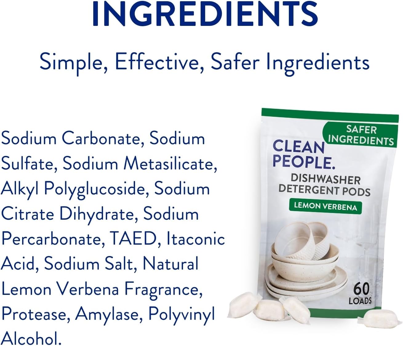 The Clean People Dishwasher Pods – Child-Friendly Dish Care for Busy Family Kitchens, Single-Pod Convenience