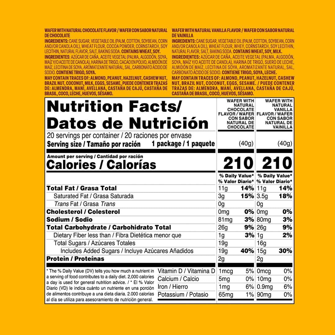 the featured 40-count package contains 40 individually wrapped 0.6-ounce cookies