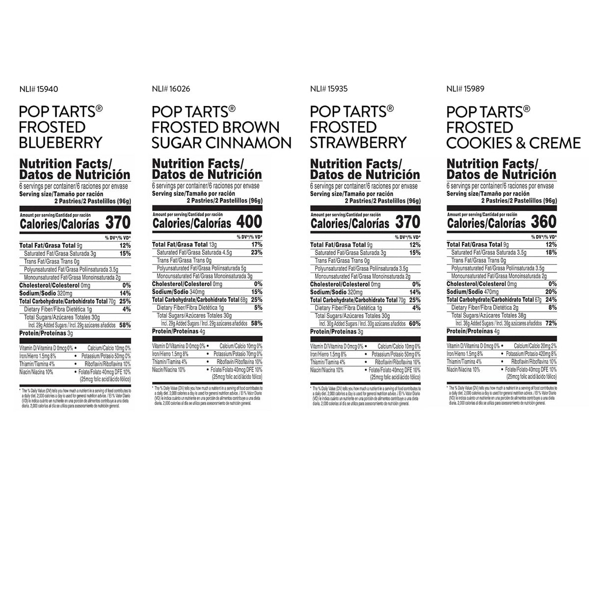 the five-box pack contains 24 strawberry and 12 each of the other three flavors for 60 pastries total