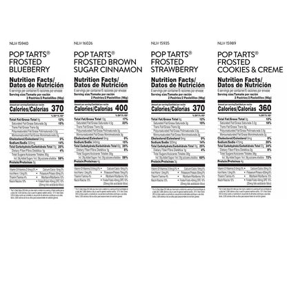 the five-box pack contains 24 strawberry and 12 each of the other three flavors for 60 pastries total