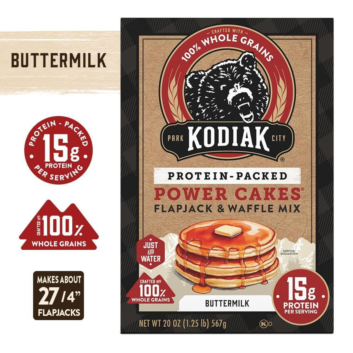 the full line contains eight flavors in six-count packs, with 16-, 18-, or 20-ounce box sizes depending on the variety