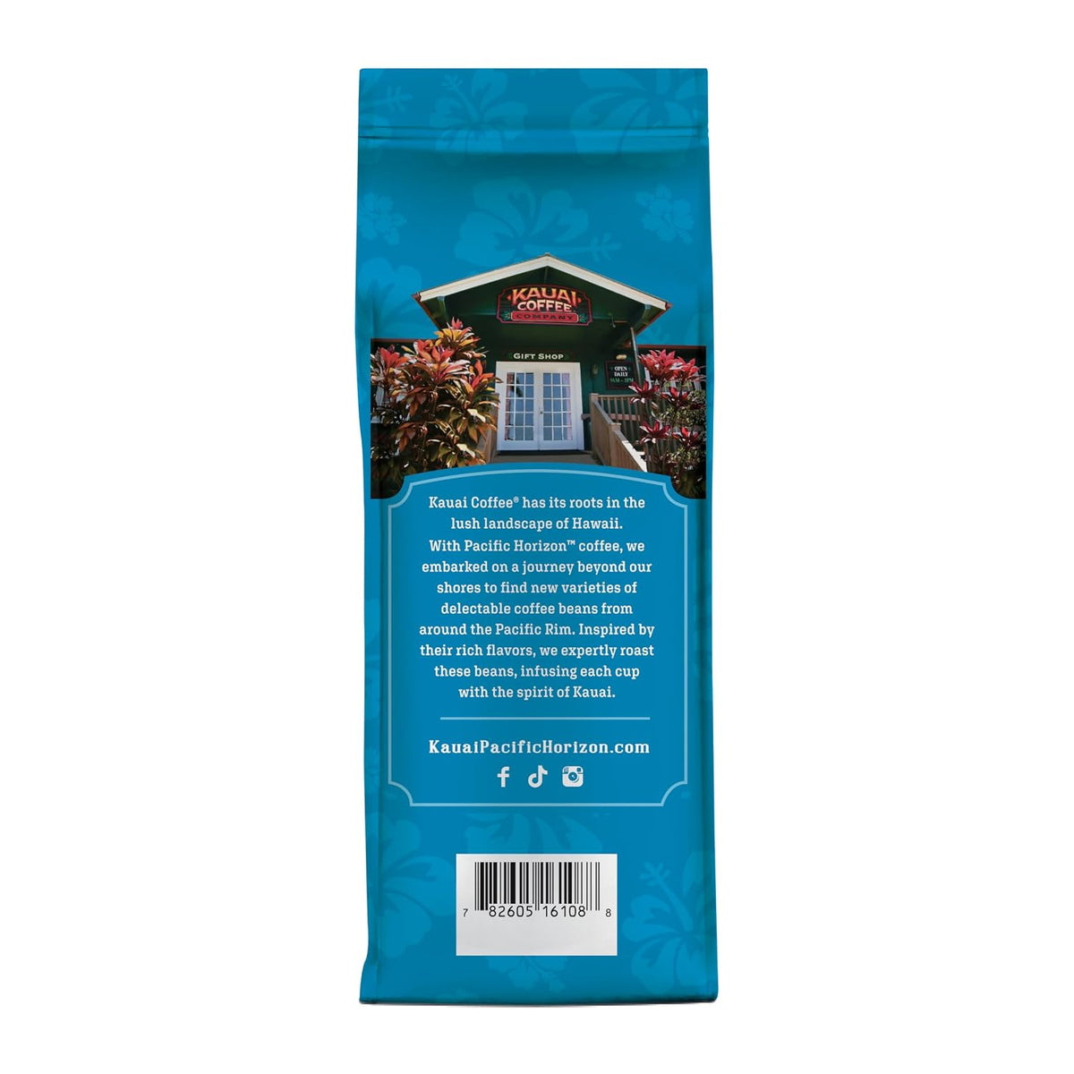 the line includes koloa estate medium roast, koloa estate dark roast, coconut caramel crunch, vanilla macadamia nut, mocha macadamia nut, and banana creme