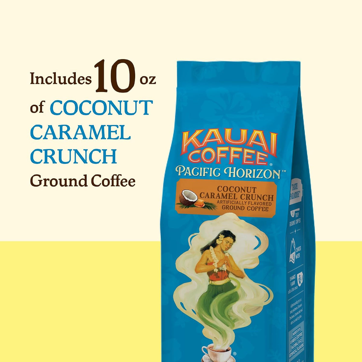 the primary koloa estate medium roast is promoted as smooth and non-bitter with light floral notes and a bright aroma