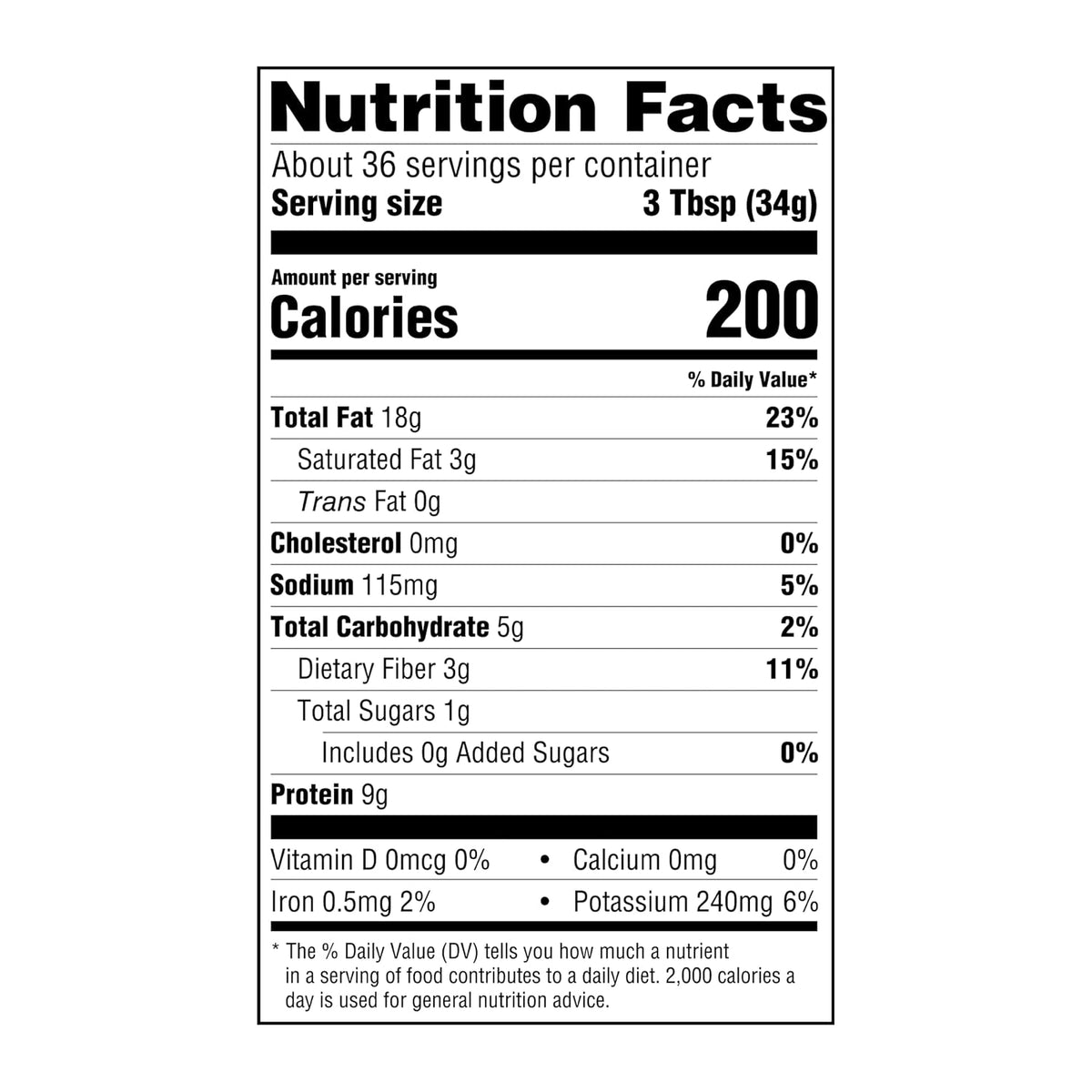 the salted formula consists of peanuts, expeller-pressed canola oil, and salt.