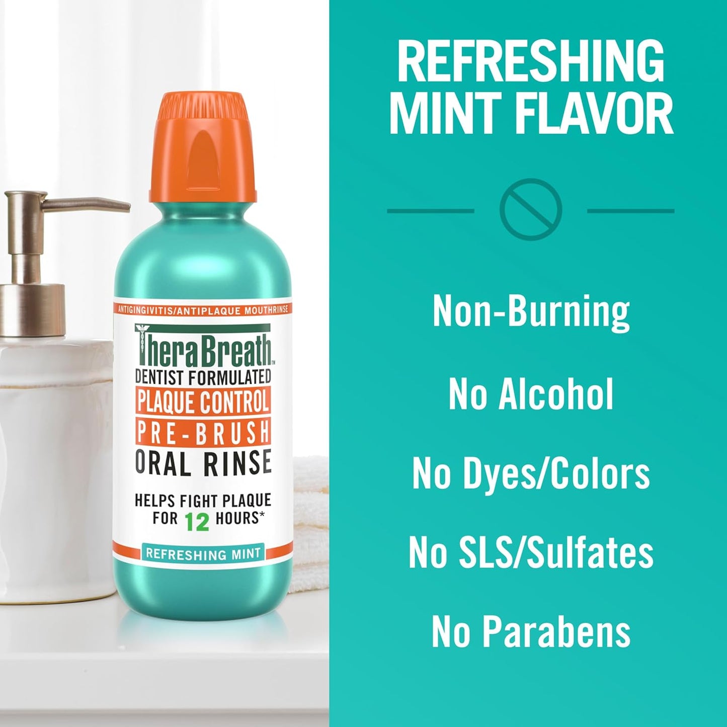 TheraBreath Dentist-Formulated Rinse – Calming Breath Care for Health-Conscious Daily Routines