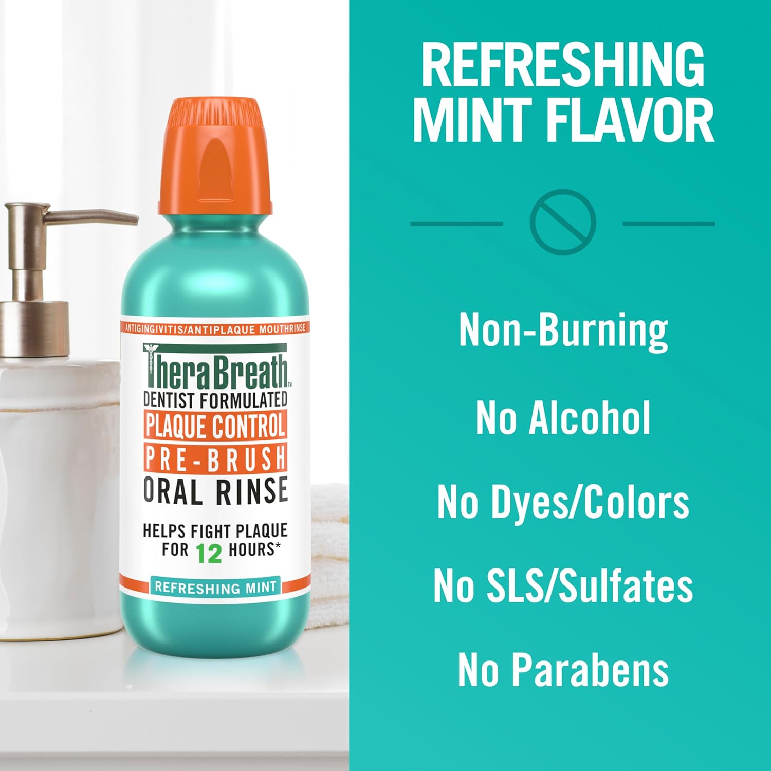 TheraBreath Dentist-Formulated Rinse – Calming Breath Care for Health-Conscious Daily Routines