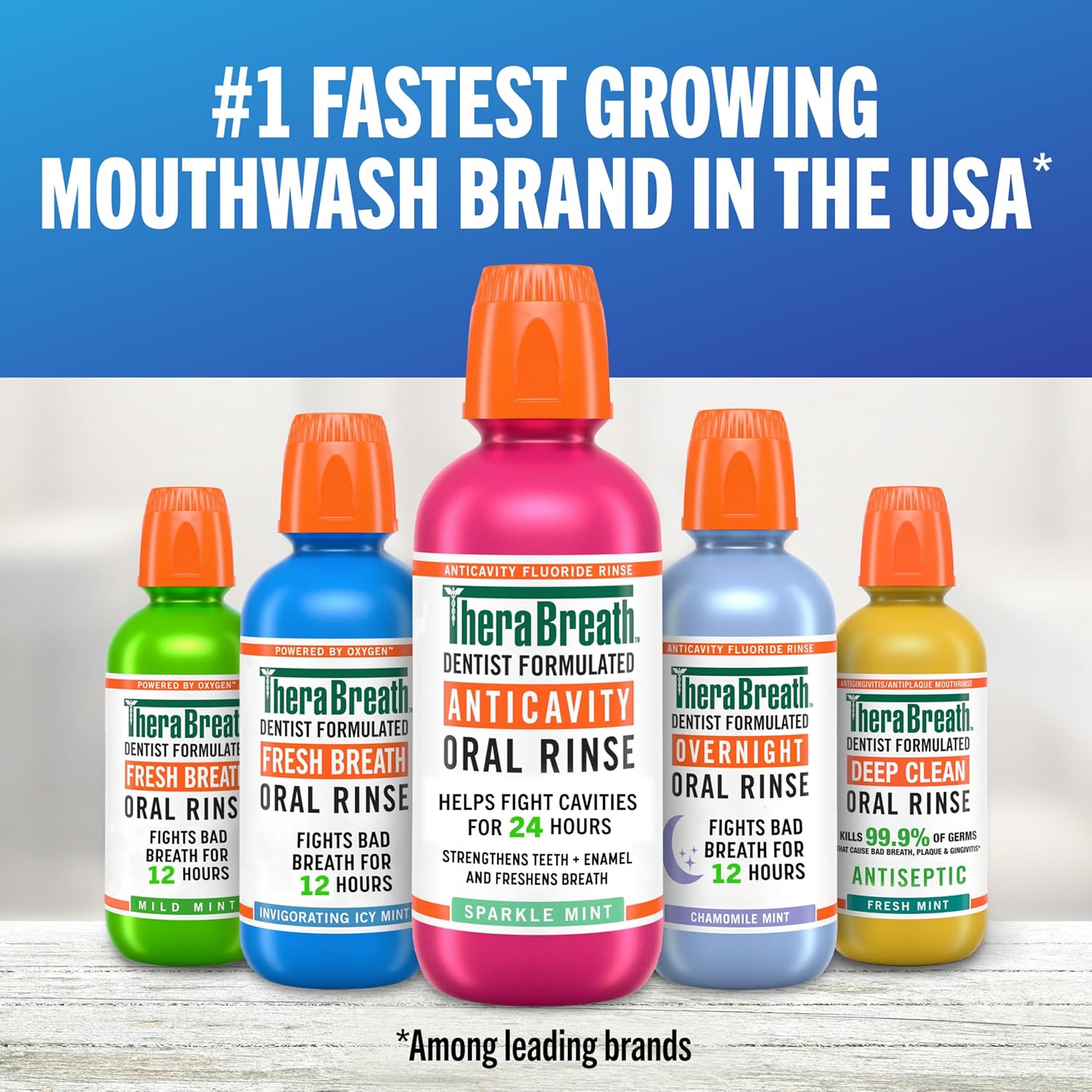 TheraBreath Oral Rinse Bundle – Gentle Bedtime Wind-Down and Morning Refresh Set