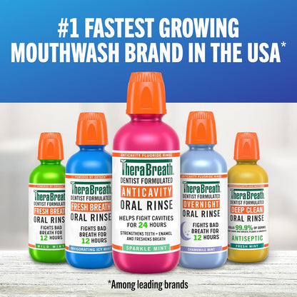 TheraBreath Oral Rinse Bundle – Gentle Bedtime Wind-Down and Morning Refresh Set