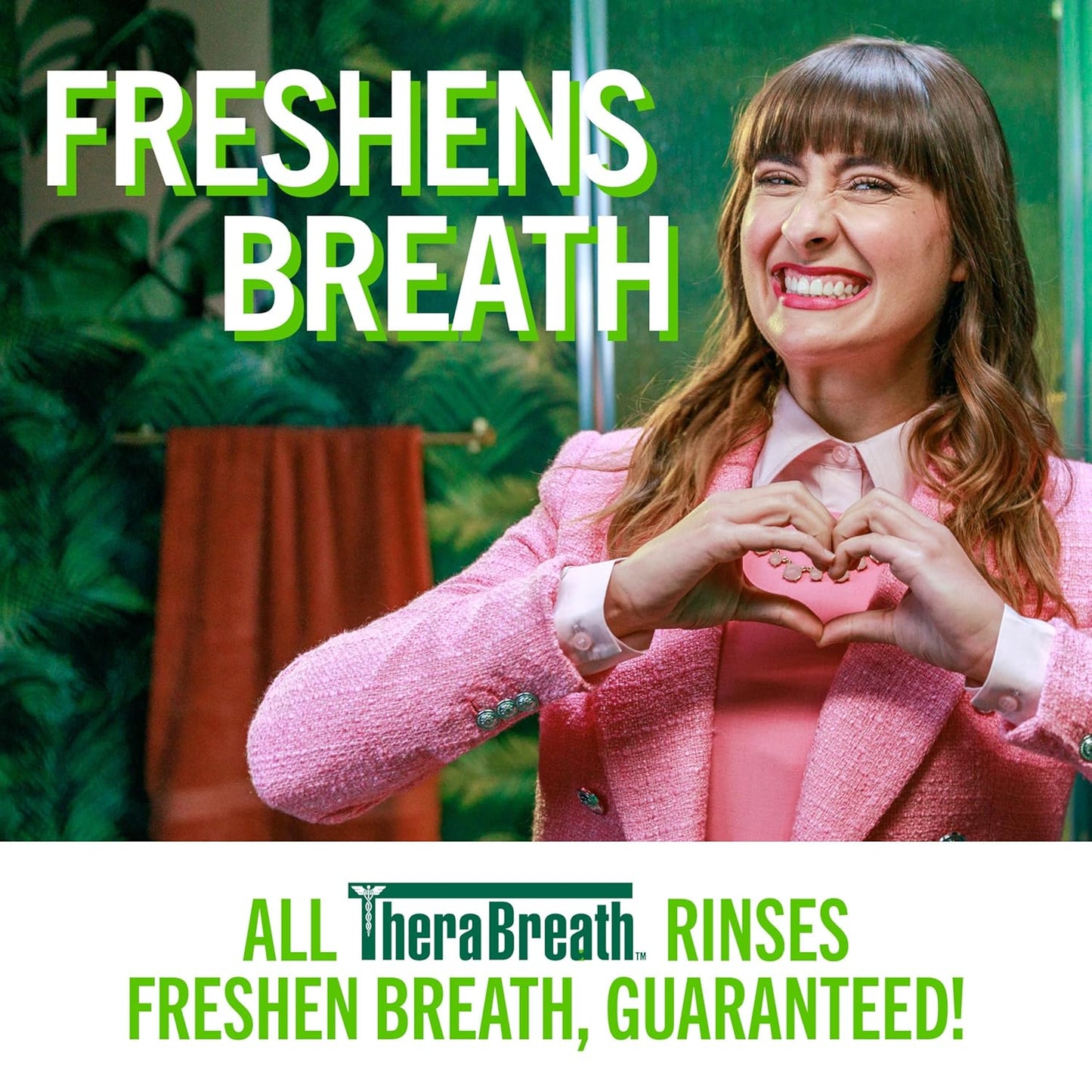 TheraBreath Sensitive Mouth Rinse for Stress-Free Morning Wellness Habits, Mild Mint 1 Liter