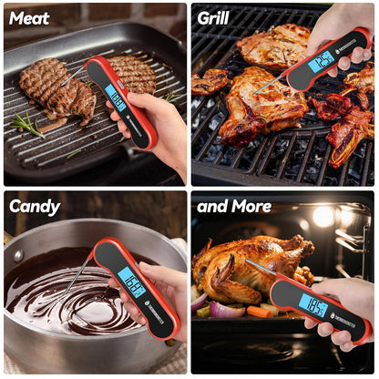 ThermoPro TP19W Efficient Cooking Thermometer, 0.5-Second Instant Read Speeds Up Weeknight Meal Prep and Holiday Cooking