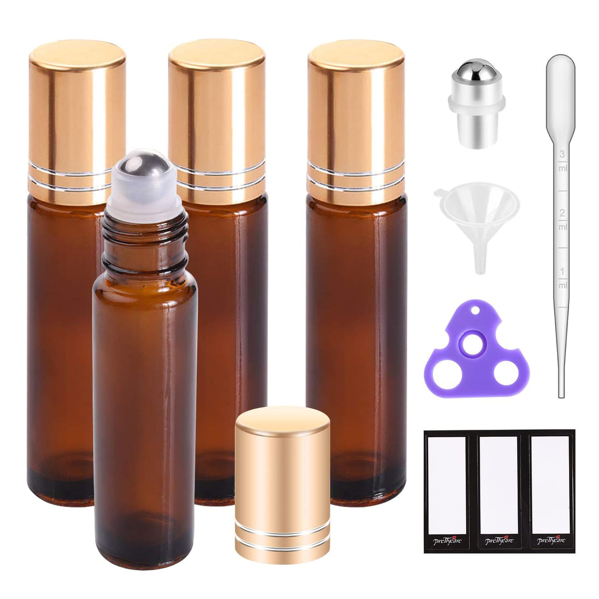 thick amber glass construction for uv protection
