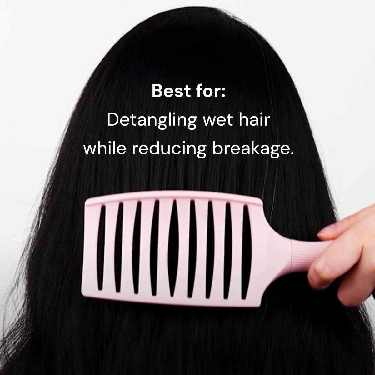 thick ergonomic handle shaped for natural hand movement