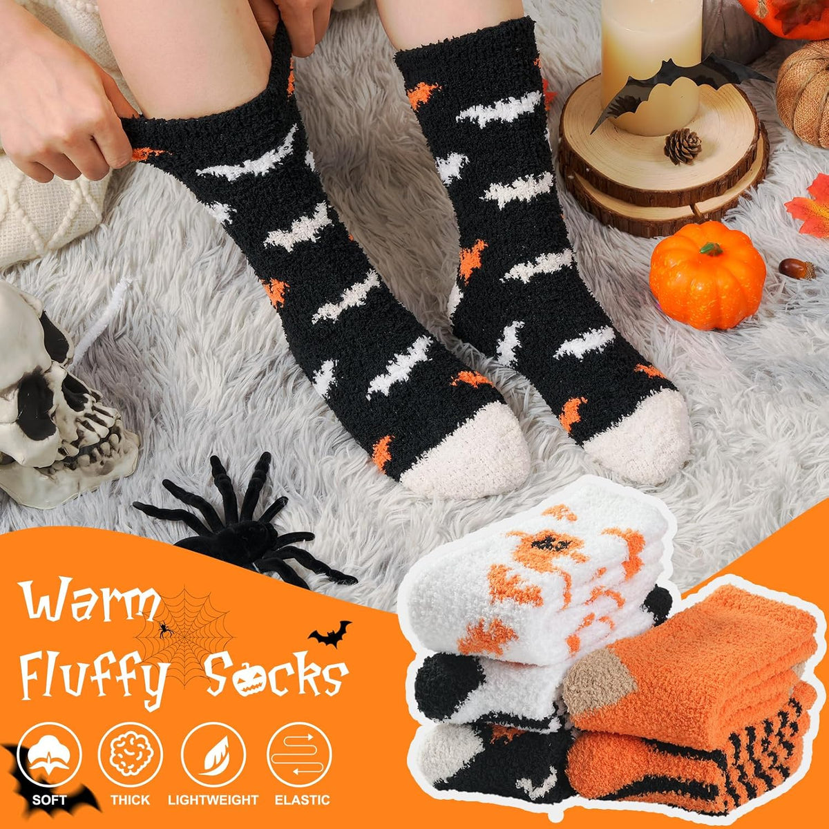 floconssy Fuzzy Socks for Women – Premium Plush Slipper Socks with Spa-Like Soft Interior