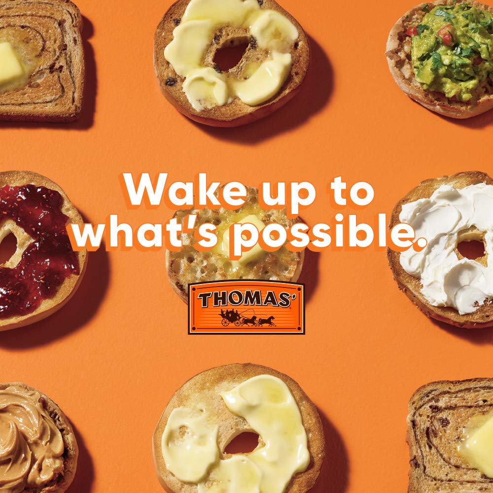 Thomas' Original English Muffins, 6 ct, 13 oz Package – Easy Grab-and-Go Sandwich Base for Remote Work Lunches