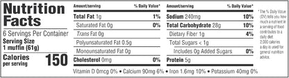 Thomas' Original English Muffins, 6 ct, 13 oz Package – Easy Grab-and-Go Sandwich Base for Remote Work Lunches
