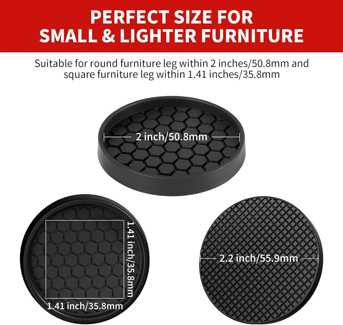 three color options: black, brown, and clear for aesthetic matching
