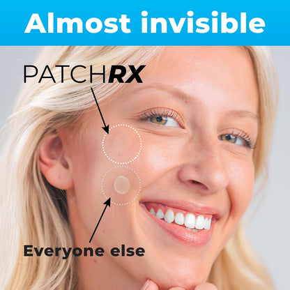 three dot sizes (small, medium, large) for face and body application