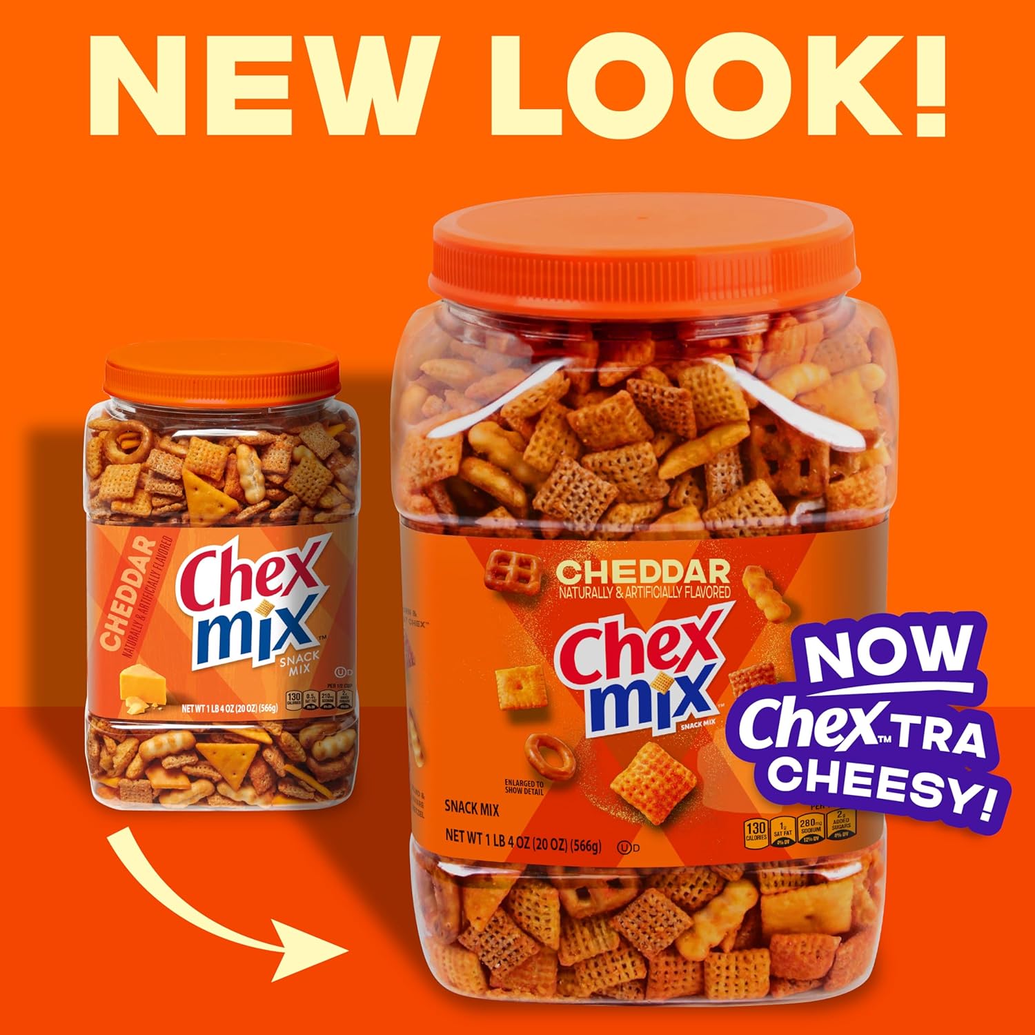 three flavor variants in the product line: original, cheddar cheese, and garlic and herb