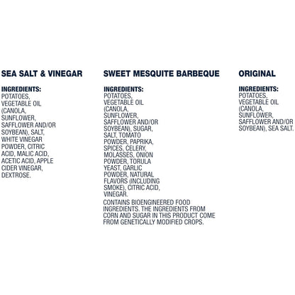 three flavor variants: original, less fat original, and variety pack
