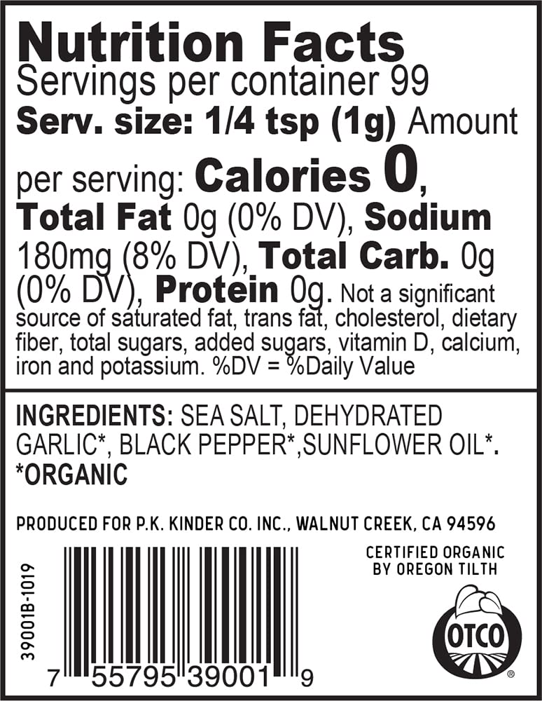 three-in-one flavor profile: salt, cracked pepper, and crunchy garlic